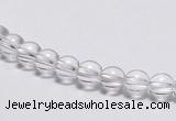 CCC01 15 inches 6mm round white crystal beads Wholesale