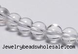 CCC02 15 inches 8mm round white crystal beads Wholesale