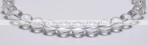 CCC04 15 inches 14mm round white crystal beads Wholesale