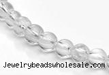 CCC06 15.5 inches 6mm round white crystal beads Wholesale