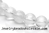 CCC07 15.5 inches 10mm round white crystal beads Wholesale