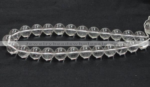 CCC206 15.5 inches 16mm round grade AB natural white crystal beads