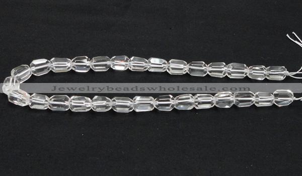 CCC217 10*14mm faceted freeform grade AB natural white crystal beads