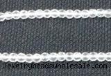 CCC250 15.5 inches 4mm faceted round grade A natural white crystal beads