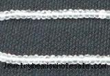 CCC268 2*4mm faceted rondelle grade A natural white crystal beads