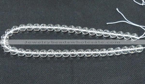 CCC278 15.5 inches 8mm round A grade natural white crystal beads