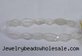 CCC755 15.5 inches 18*25mm - 25*35mm freeform white crystal beads