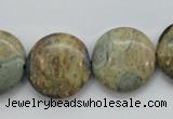 CCD04 15.5 inches 20mm flat round cordierite beads wholesale