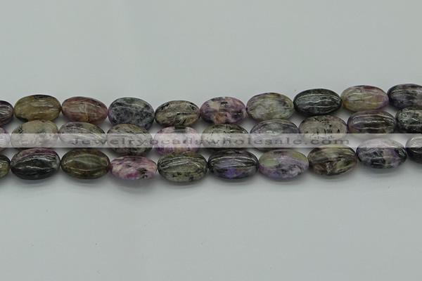 CCG104 15.5 inches 15*20mm oval charoite gemstone beads