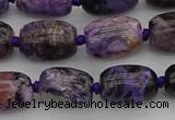 CCG111 15.5 inches 10*14mm drum charoite gemstone beads