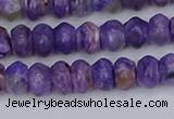 CCG116 15.5 inches 4*7mm rondelle charoite gemstone beads