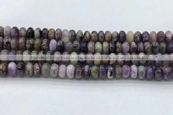 CCG136 15.5 inches 5*8mm rondelle natural charoite gemstone beads