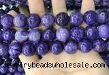 CCG147 15.5 inches 14mm round charoite gemstone beads