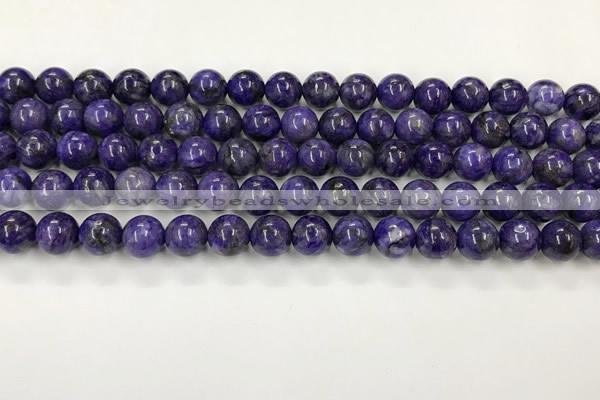 CCG310 15.5 inches 6mm round dyed charoite beads wholesale