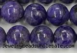 CCG311 15.5 inches 8mm round dyed charoite beads wholesale