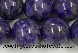 CCG313 15.5 inches 12mm round dyed charoite beads wholesale