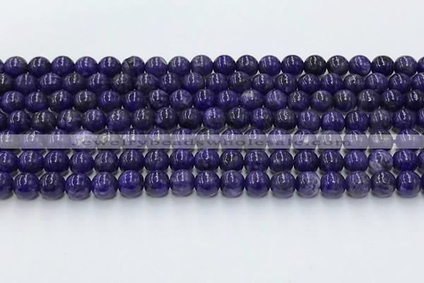 CCG315 15.5 inches 6mm round dyed charoite gemstone beads