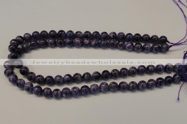 CCG32 15.5 inches 10mm round natural charoite gemstone beads