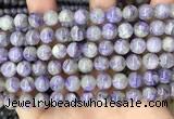 CCG320 15.5 inches 8mm round natural charoite beads wholesale