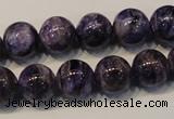 CCG33 15.5 inches 12mm round natural charoite gemstone beads