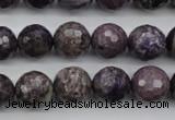 CCG57 15.5 inches 9mm faceted round natural charoite beads