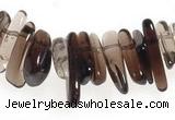 CCH15 16 inches smoky quartz chips gemstone beads wholesale