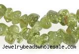 CCH16 35 inches green peridot chips gemstone beads wholesale