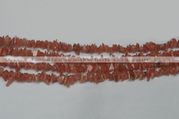 CCH209 16 inches 3*5mm rhodochrosite chips gemstone beads wholesale