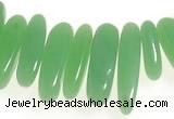 CCH24 16 inches green jade chips gemstone beads wholesale