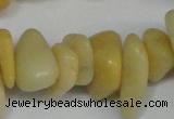 CCH274 34 inches 8*12mm yellow jade chips gemstone beads wholesale