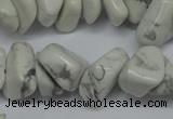 CCH280 34 inches 8*12mm white howlite turquoise chips beads wholesale