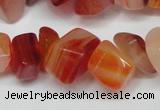 CCH303 34 inches 8*12mm red agate chips gemstone beads wholesale