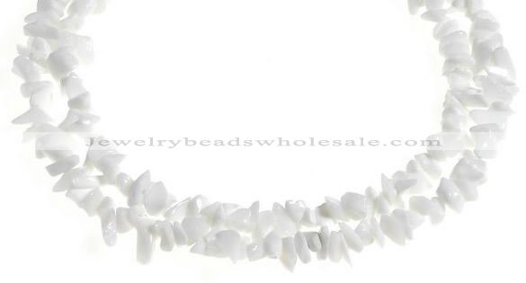 CCH32 35 inches white stone chips gemstone beads wholesale