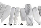 CCH40 16 inches white howlite chips gemstone beads wholesale