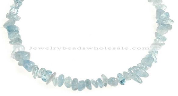 CCH43 16 inches aquamarine chips gemstone beads wholesale