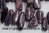 CCH502 15.5 inches 6*15mm - 8*28mm kunzite chips beads