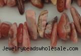 CCH604 15.5 inches 3*12mm - 4*16mm rhodochrosite chips gemstone beads