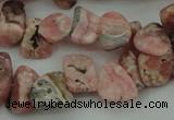 CCH619 15.5 inches 6*8mm - 10*14mm rhodochrosite chips gemstone beads