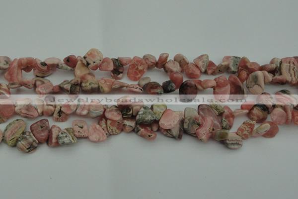 CCH619 15.5 inches 6*8mm - 10*14mm rhodochrosite chips gemstone beads