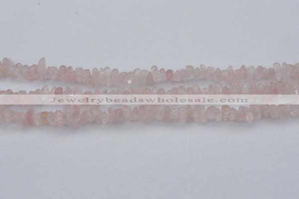 CCH653 15.5 inches 5*8mm - 6*10mm rose quartz chips beads