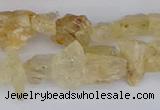 CCH708 15.5 inches 6*8mm - 10*14mm yellow topaz chips beads