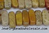 CCH713 15.5 inches 5*10mm - 5*15mm fossil coral chips beads