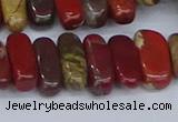 CCH716 15.5 inches 5*10mm - 5*15mm apple jasper chips beads