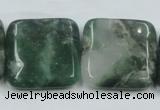 CCJ04 15.5 inches 25*25mm square natural African jade beads wholesale