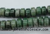 CCJ16 15.5 inches 6*10mm tyre natural African jade beads wholesale