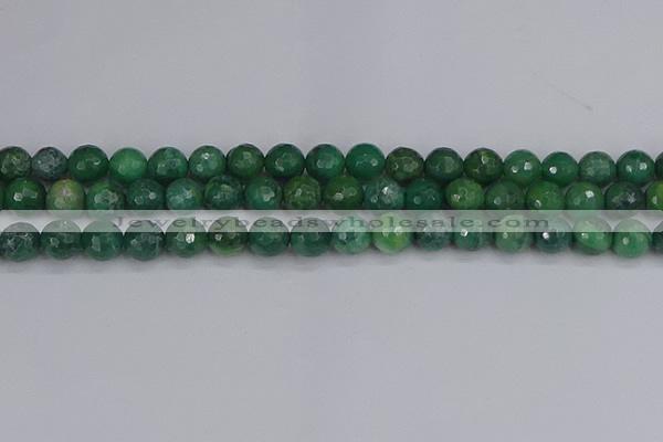 CCJ412 15.5 inches 8mm faceted round west African jade beads