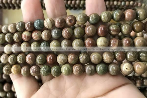 CCJ472 15.5 inches 8mm round rainbow jasper beads wholesale