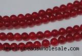 CCN05 15.5 inches 4mm round candy jade beads wholesale