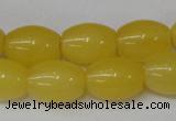 CCN111 15.5 inches 12*16mm rice candy jade beads wholesale