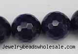 CCN1219 15.5 inches 20mm faceted round candy jade beads wholesale